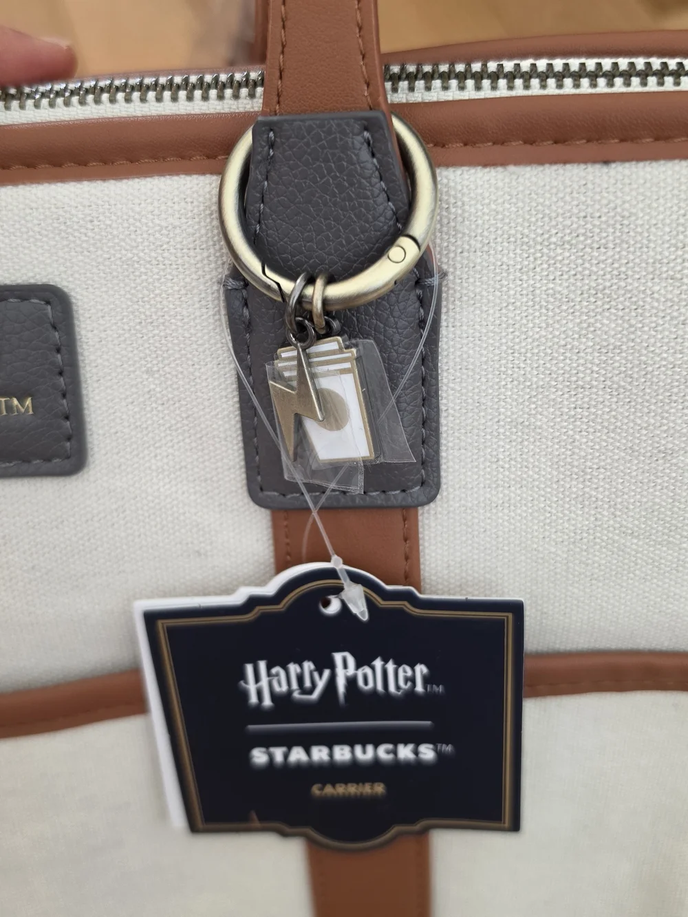 Starbucks x Harry Potter Asia Limited 2026 Canvas Tote Carrier Medium Bag